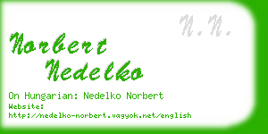 norbert nedelko business card